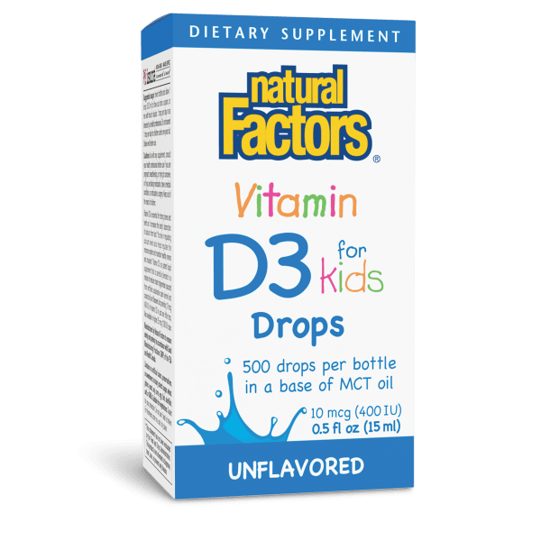 Vitamin D3 Drops for Kids 10 mcg (400 IU) 0.5 fl oz Liquid, image-hi-res