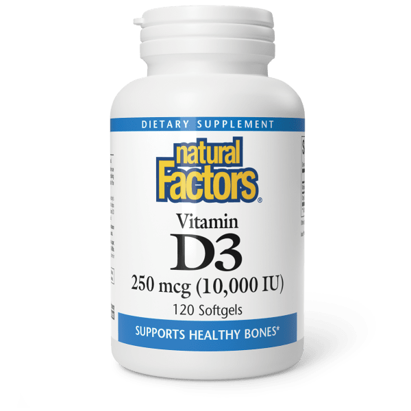 Vitamin D3 250 mcg (10,000 IU) 120 Softgels, image-hi-res