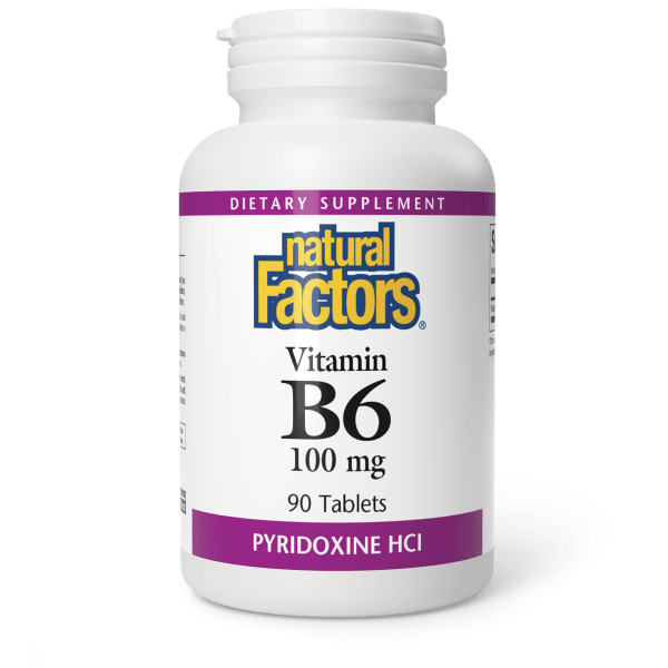 B6 Pyridoxine HCl 100 mg 90 Tablets, image-hi-res