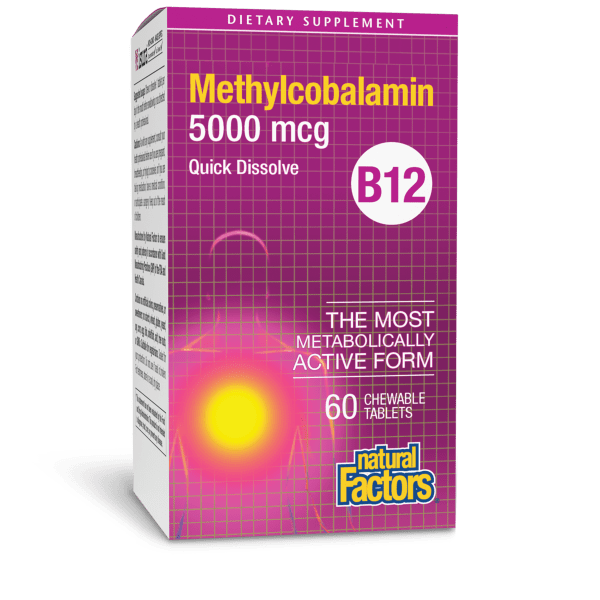 B12 Methylcobalamin 5,000 mcg 60 Chewable Tablets, image-hi-res
