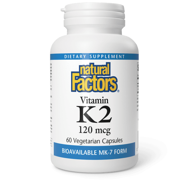 Vitamin K2 120 mcg 60 Vegetarian Capsules, image-hi-res