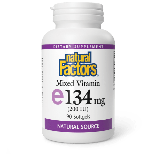 Vitamin E with Mixed Tocopherols 134 mg (200 IU) 90 Softgels, image-hi-res