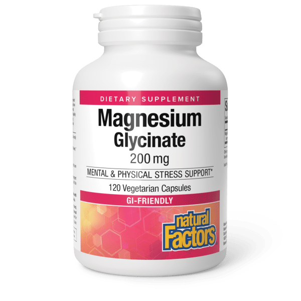 Magnesium Glycinate 200 mg 120 Vegetarian Capsules, image-hi-res