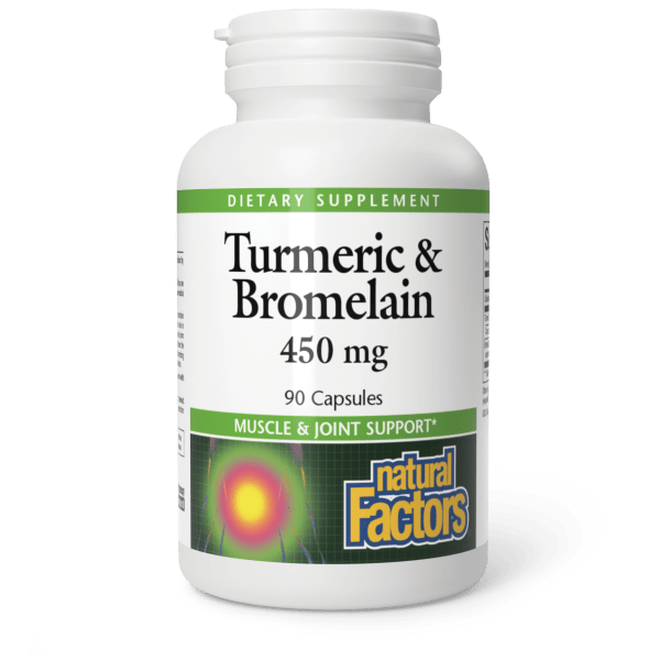 Turmeric & Bromelain 450 mg 90 Capsules, image-hi-res