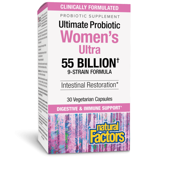 Ultimate Probiotic Women's Ultra 55 Billion 30 Vegetarian Capsules, image-hi-res