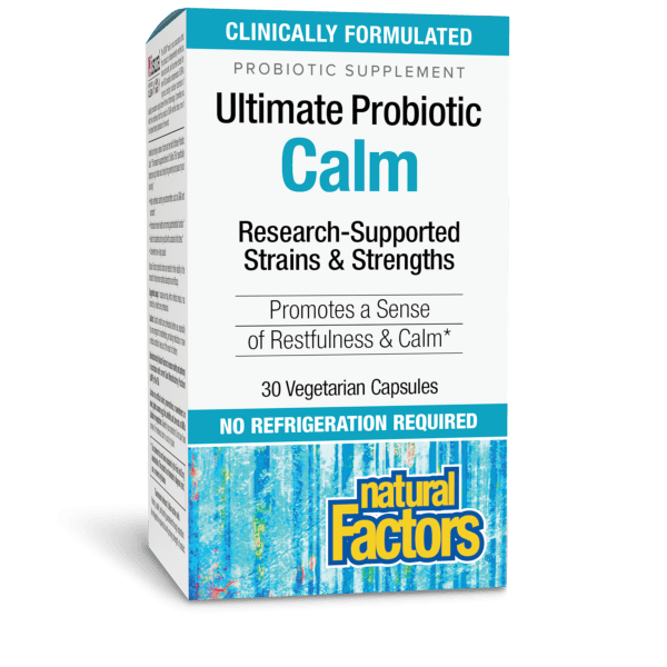 Ultimate Probiotic Calm 3 billion CFU / 68 mg 30 Vegetarian Capsules, image-hi-res