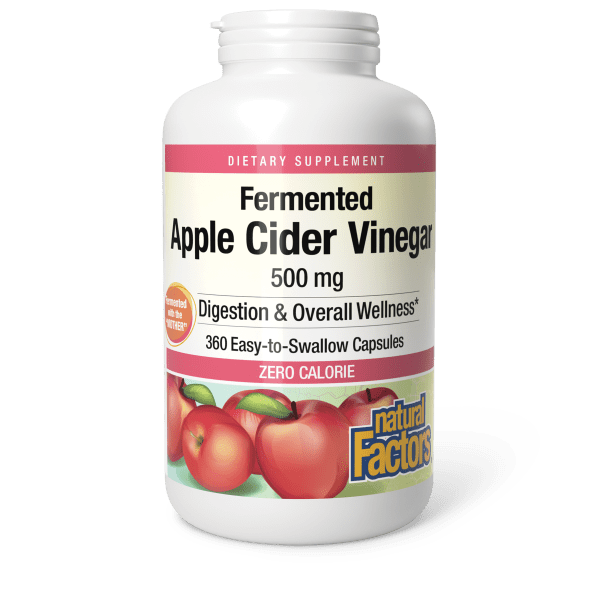 Fermented Apple Cider Vinegar 500 mg 360 Capsules, image-hi-res