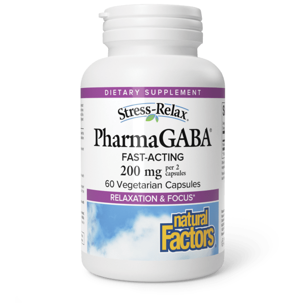 PharmaGABA® 100 mg 60 Vegetarian Capsules, image-hi-res