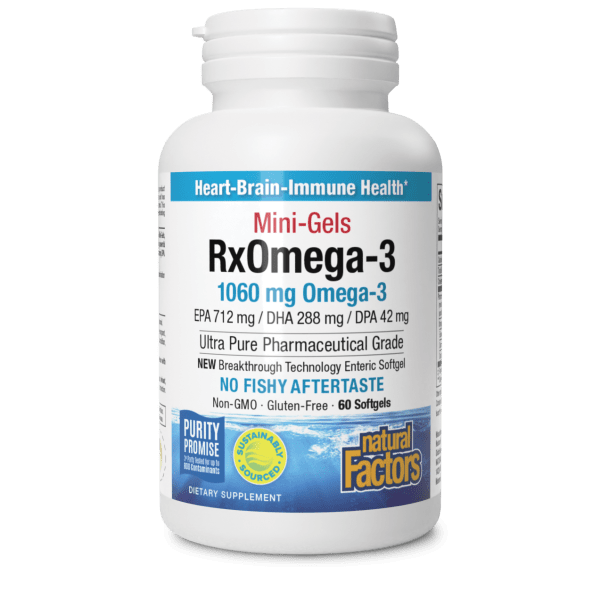 RxOmega-3 Mini-Gels 1060 mg 1,060 mg 60 Enteripure® Softgels, image-hi-res
