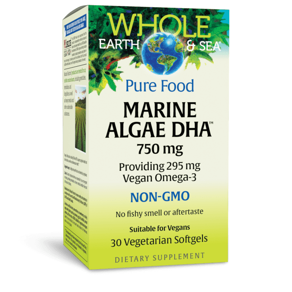 Marine Algae DHA™ 750 mg 30 Vegetarian Softgels, image-hi-res