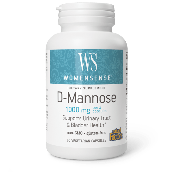 D-Mannose 1000 mg 60 Vegetarian Capsules, image-hi-res