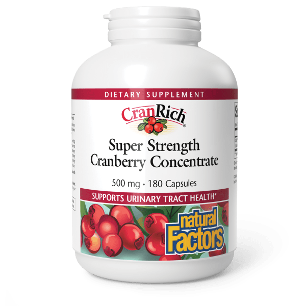 Cranberry Concentrate 36:1 Super Strength 500 mg 180 Capsules, image-hi-res