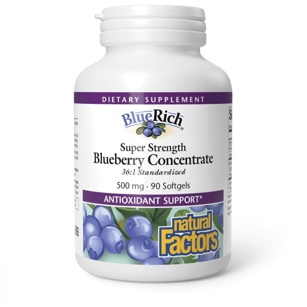 BlueRich® Super Strength Blueberry 500 mg 90 Softgels, image-hi-res