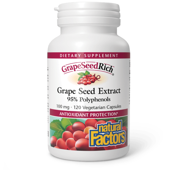 GrapeSeedRich® 100 mg 120 Vegetarian Capsules, image-hi-res