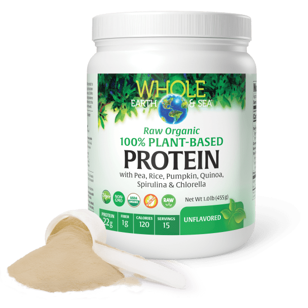 Raw, Organic, 100% Plant-Based Protein