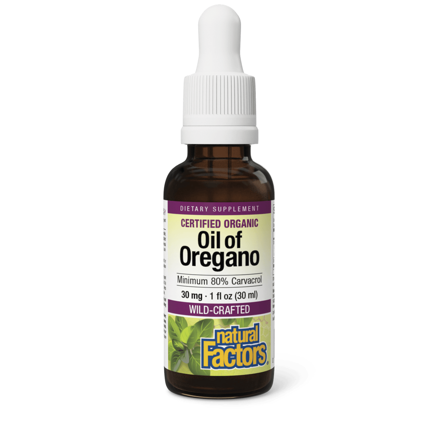 Oil of Oregano 80% Carvacrol Certified Organic for Natural Factors |variant|hi-res|4571U