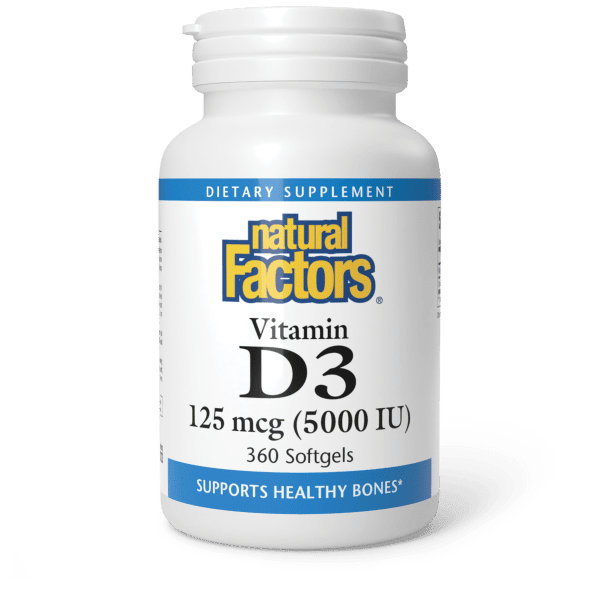 Vitamin D3 125 mcg (5,000 IU)