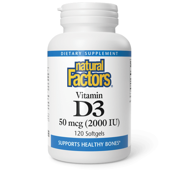 Vitamin D3 50 mcg (2,000 IU)