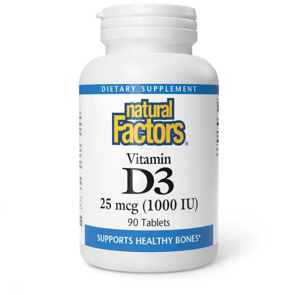 Vitamin D3  25 mcg (1,000 IU)  90 Tablets, image-hi-res