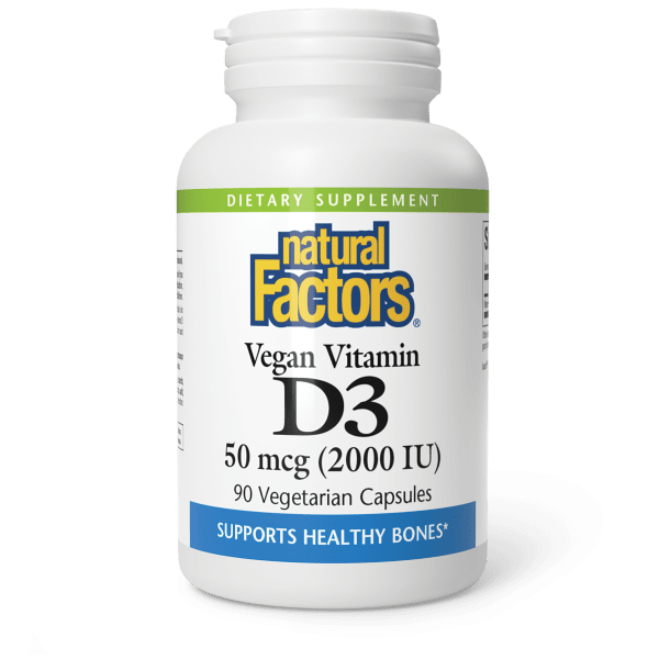 Vegan Vitamin D3  50 mcg (2,000 IU)  90 Vegetarian Capsules, image-hi-res
