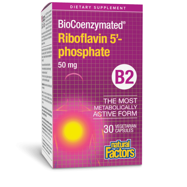Riboflavin 5’-phosphate  50 mg  30 Vegetarian Capsules, image-hi-res