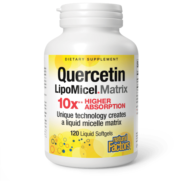 Quercetin LipoMicel Matrix  250 mg  120 Softgels, image-hi-res