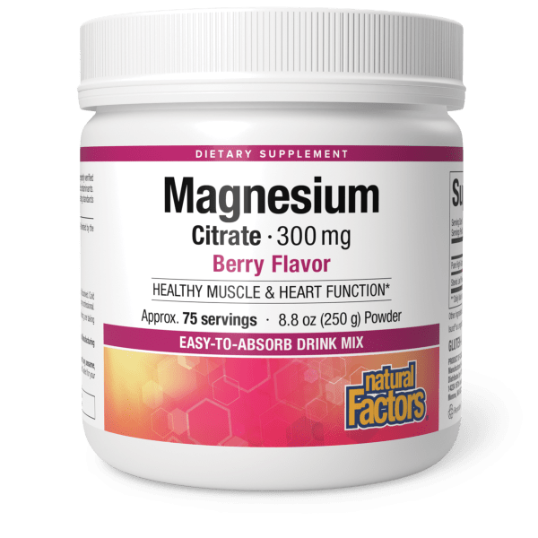 Magnesium Citrate  300 mg  8.8 oz Powder Berry, image-hi-res