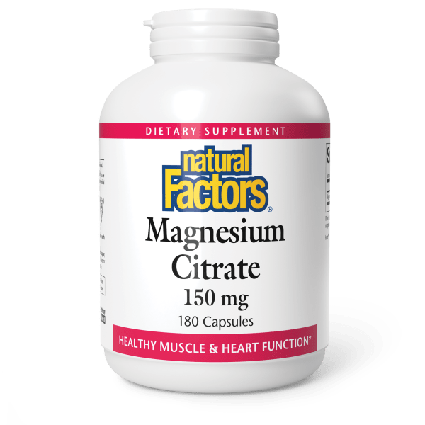 Magnesium Citrate  150 mg  180 Capsules, image-hi-res