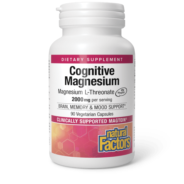 Cognitive Magnesium L-Threonate  2000 mg  90 Vegetarian Capsules, image-hi-res