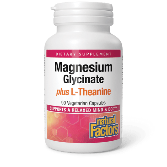 Magnesium Glycinate plus L-Theanine   90 Vegetarian Capsules, image-hi-res