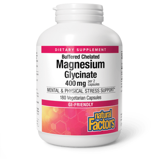 Magnesium Glycinate    400 mg per 2 capsules  180 Vegetarian Capsules, image-hi-res