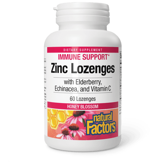 Zinc Lozenges  with Elderberry, Echinacea, and Vitamin C    60 Lozenges Honey Blossom, image-hi-res