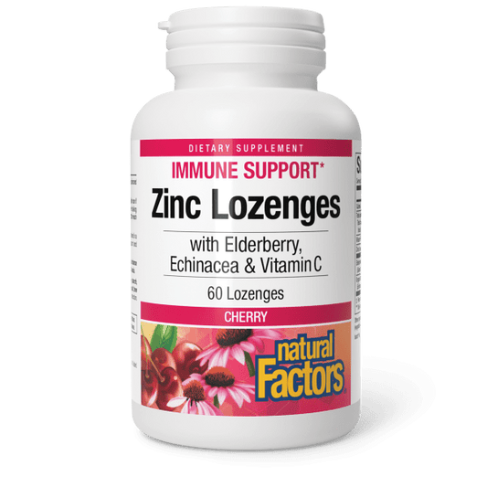 Zinc Lozenges  with Elderberry, Echinacea & Vitamin C    60 Lozenges Cherry, image-hi-res