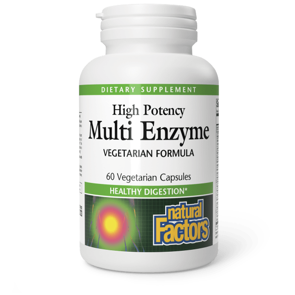High Potency Multi Enzyme Vegetarian Formula   60 Vegetarian Capsules, image-hi-res
