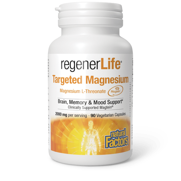 RegenerLife® Magtein® Magnesium L-Threonate  2000 mg  90 Vegetarian Capsules, image-hi-res