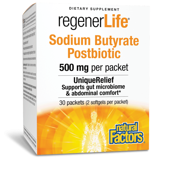 Sodium Butyrate Postbiotic  500 mg  30 Packets, image-hi-res