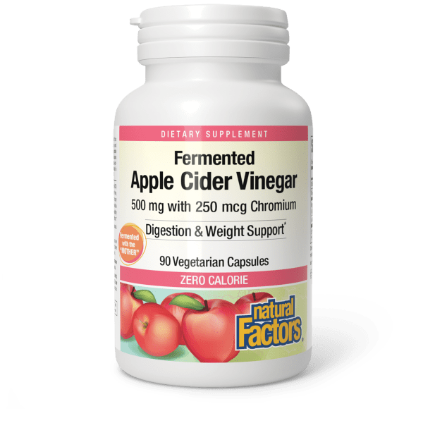 Apple Cider Vinegar & Chromium  500 mg / 250 mcg  90 Vegetarian Capsules, image-hi-res