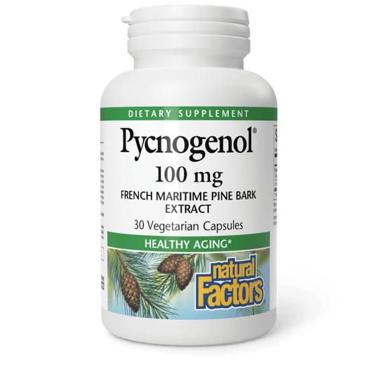 Pycnogenol® Pine Bark  100 mg  30 Vegetarian Capsules, image-hi-res