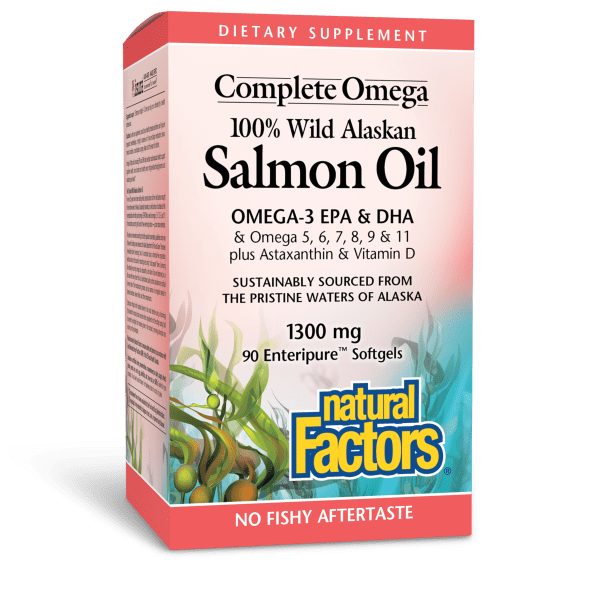 Complete Omega 100% Wild Alaskan Salmon Oil  1,300 mg  90 Enteripure® Softgels, image-hi-res