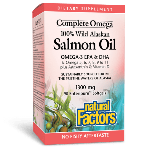 Complete Omega 100% Wild Alaskan Salmon Oil  1,300 mg  90 Enteripure® Softgels, image-hi-res