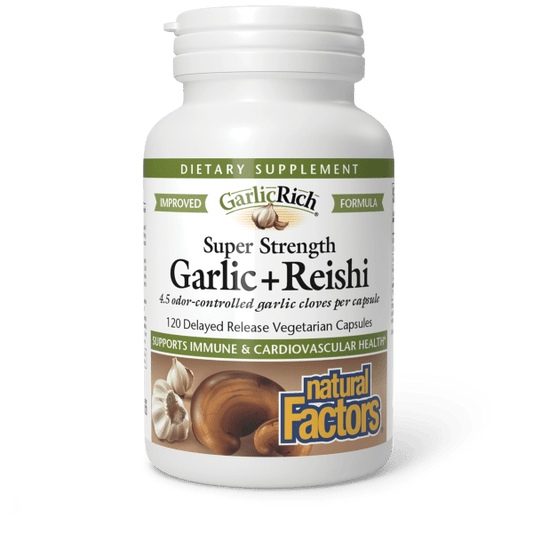 GarlicRich® Garlic + Reishi   120 Delayed Release Vegetarian Capsules, image-hi-res