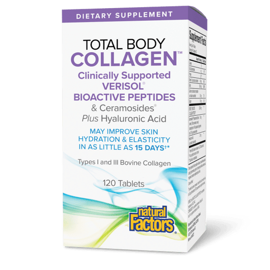 Total Body Collagen VERISOL® Bioactive Peptides & Ceramosides®   120 Tablets, image-hi-res