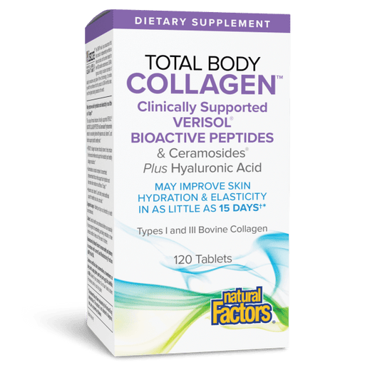 Total Body Collagen VERISOL® Bioactive Peptides & Ceramosides®   120 Tablets, image-hi-res