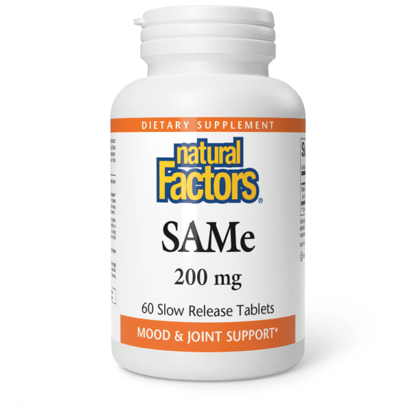 SAMe  200 mg  60 Slow Release Tablets, image-hi-res