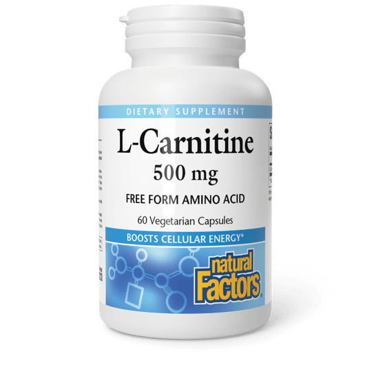 L-Carnitine  500 mg  60 Vegetarian Capsules, image-hi-res