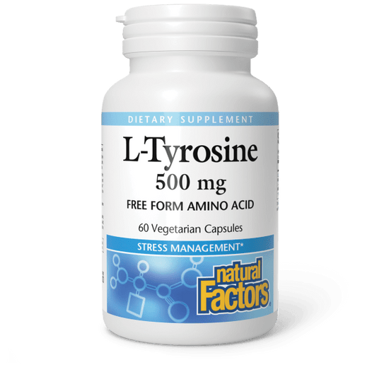 L-Tyrosine  500 mg  60 Vegetarian Capsules, image-hi-res