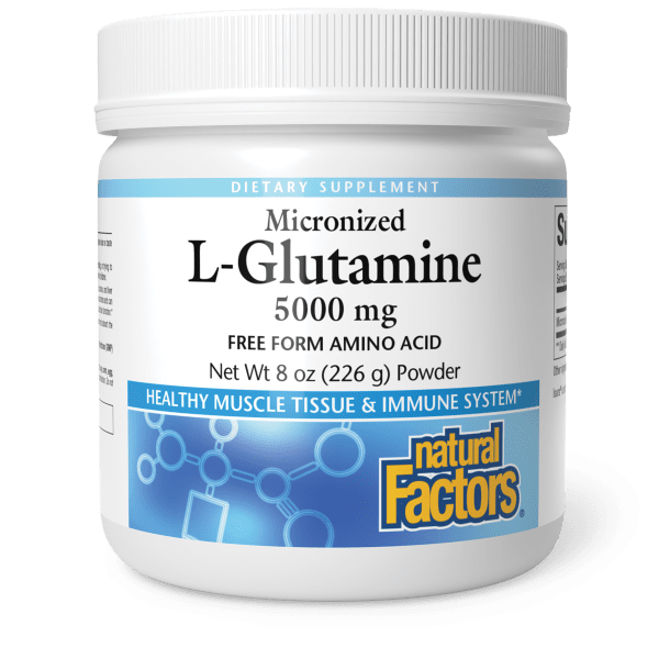 Micronized L-Glutamine  5,000 mg  8 oz Powder, image-hi-res