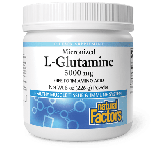 Micronized L-Glutamine  5,000 mg  8 oz Powder, image-hi-res