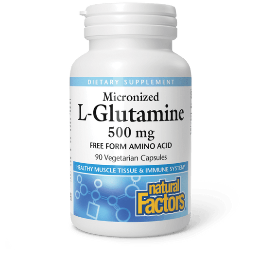 Micronized L-Glutamine  500 mg  90 Vegetarian Capsules, image-hi-res