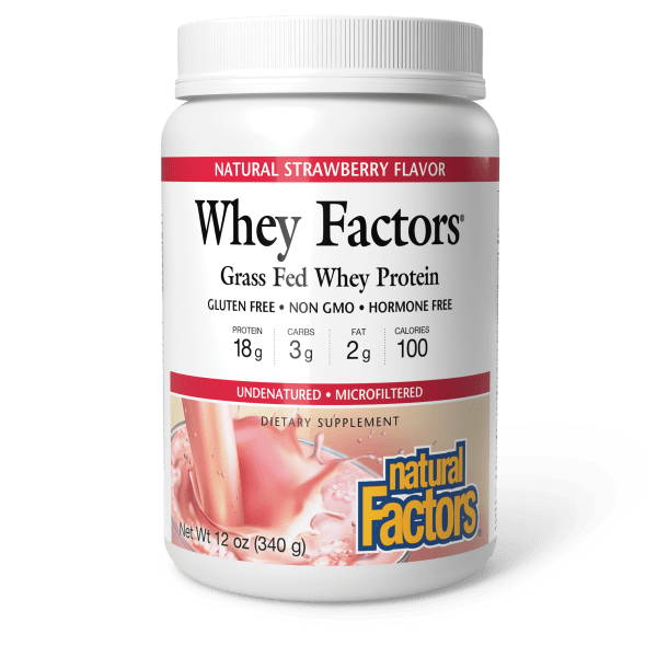 Grass Fed Whey Protein   12 oz Powder Strawberry, image-hi-res